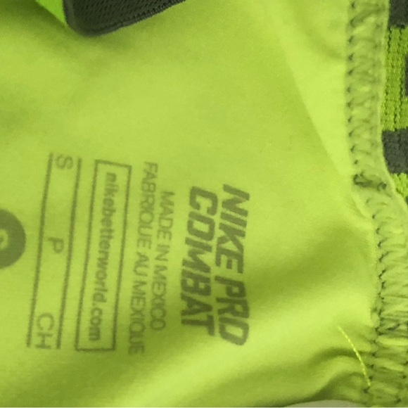 Nike Pro Combat Core Compression Training Workout Tight Dri-Fit Green Size Small - Picture 7 of 9
